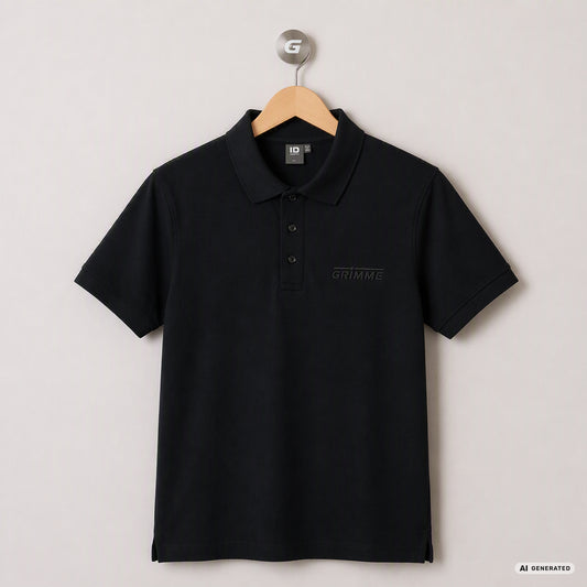Polo-Shirt für Herren bzw. Damen, schwarz