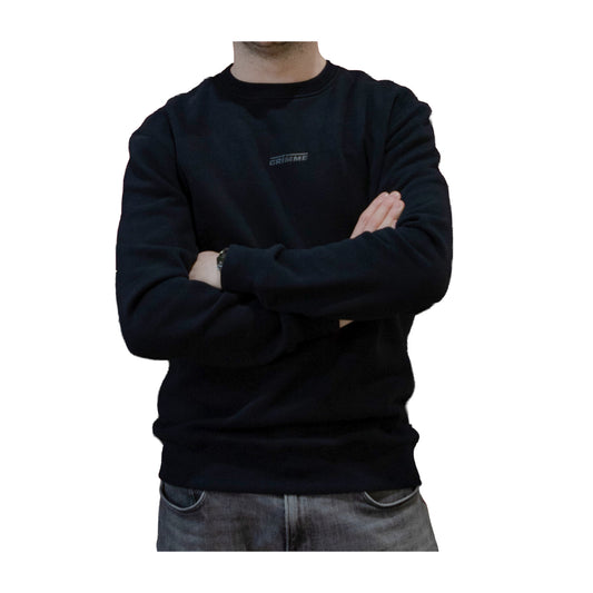Sweater mit Rubberprint, schwarz