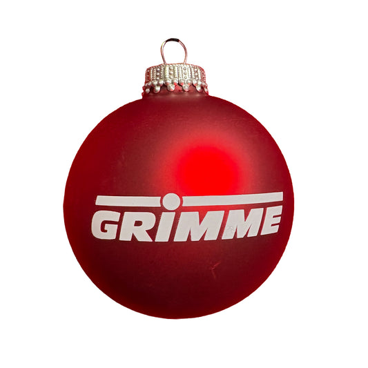 Weihnachtskugel aus Glas, Motiv: GRIMME Logo