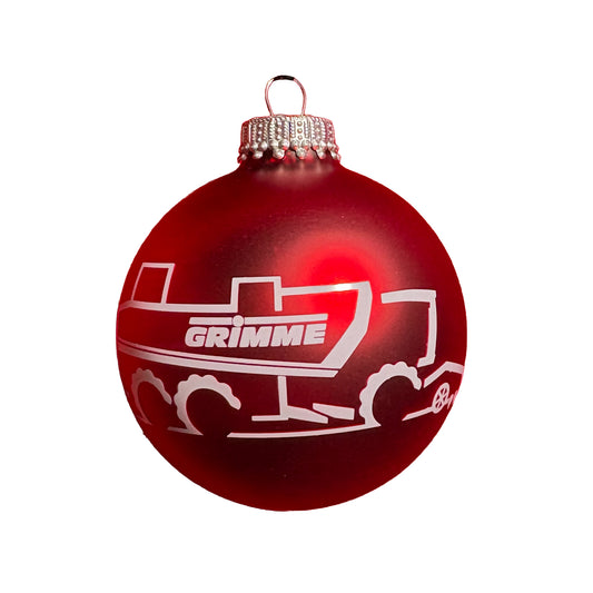 Weihnachtskugel aus Glas, Motiv: REXOR