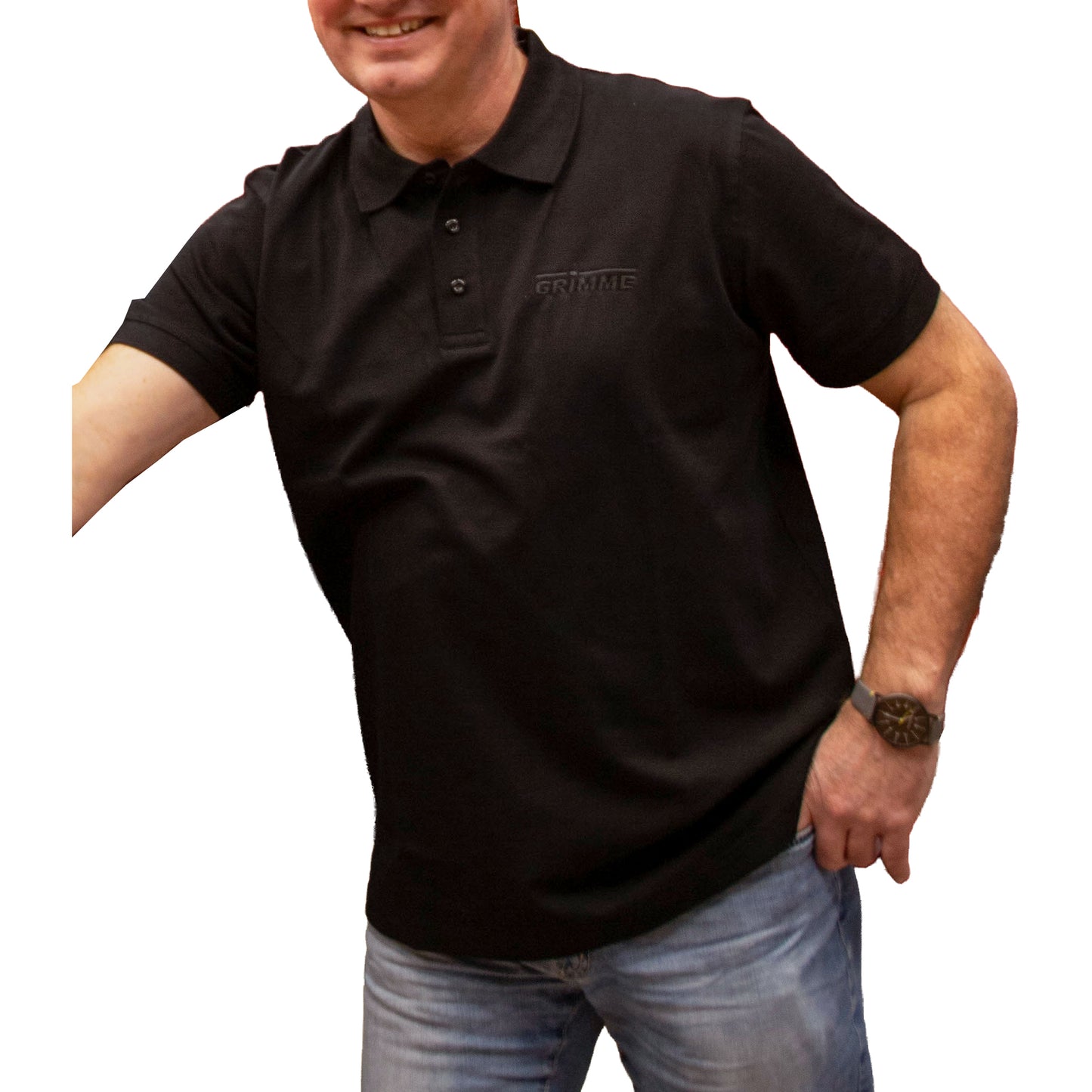 Polo-Shirt for men or women, black