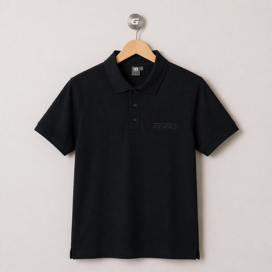 Polo-Shirt für Herren bzw. Damen, schwarz