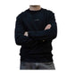 Sweater mit Rubberprint, schwarz