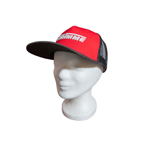 Cap with mesh, red/black