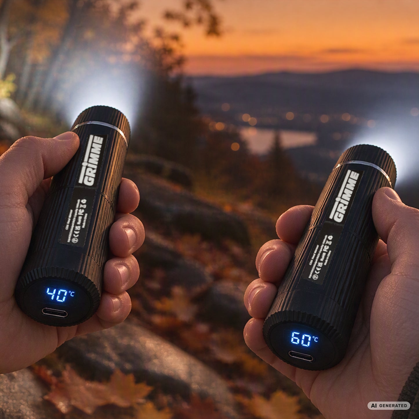 Power Bank Set with Hand Warmer and Flashlight