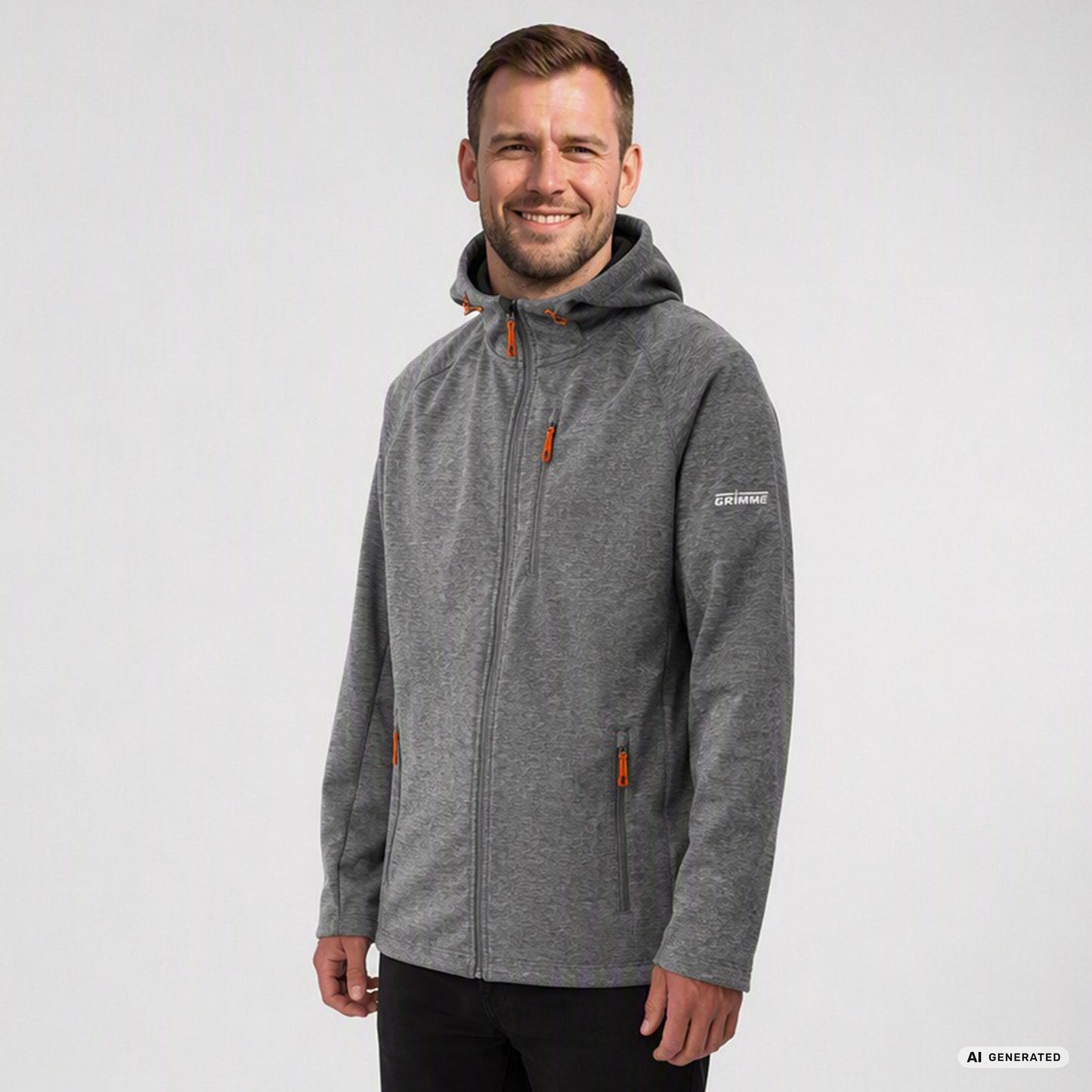 Softshelljacke von JAKO für Herren bzw. Damen, grau meliert