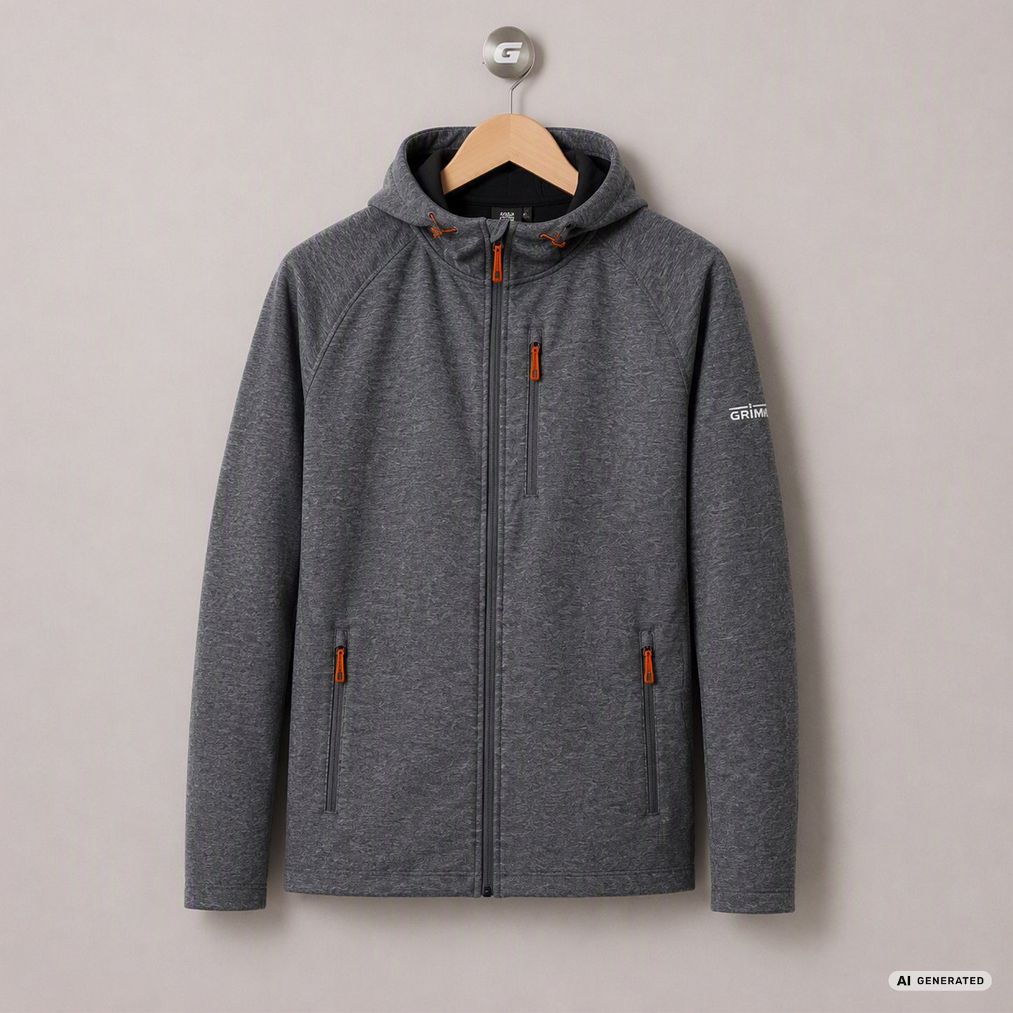 Softshelljacke von JAKO für Herren bzw. Damen, grau meliert