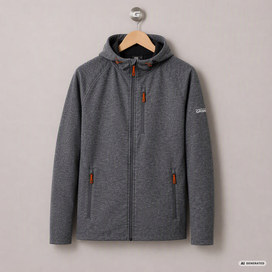 Softshelljacke von JAKO für Herren bzw. Damen, grau meliert