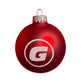 Glass Christmas bauble, design: GRIMME signet "G"